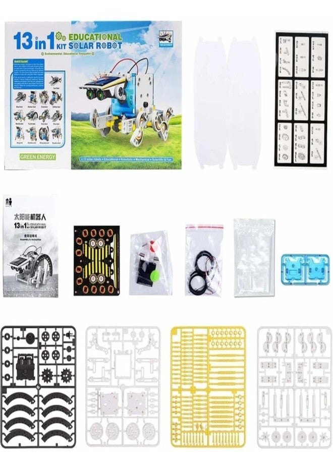 Qwick Click 13-in-1 Educational Solar Robot Kit, STEM Science Building Set with 13 Different Configurations, Solar Powered Mechanical Construction Kit for Learning and Fun - Image 3
